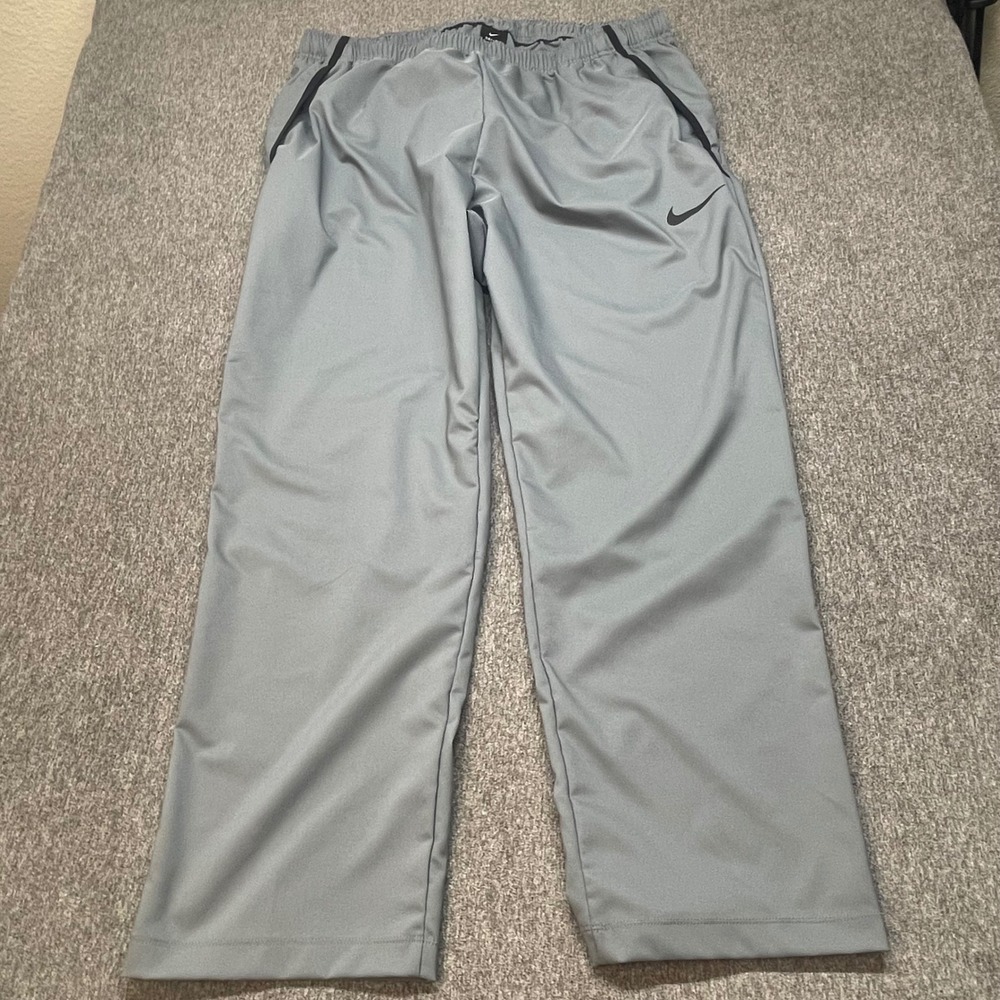 Nike Dri-FIT Mens 3XL Gray Training Pants CU4957-084 Standard Fit Athletic Gym
